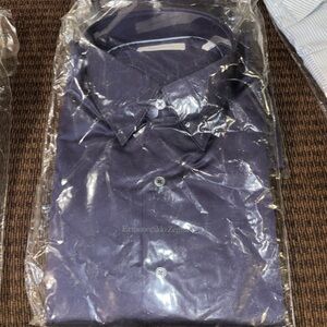 New Men’s Dark Blue Ermenegildo Zegna Dress Shirt